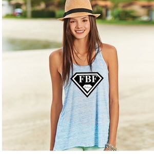FBF (Faith Before Fame) Flowy Racerback Tank